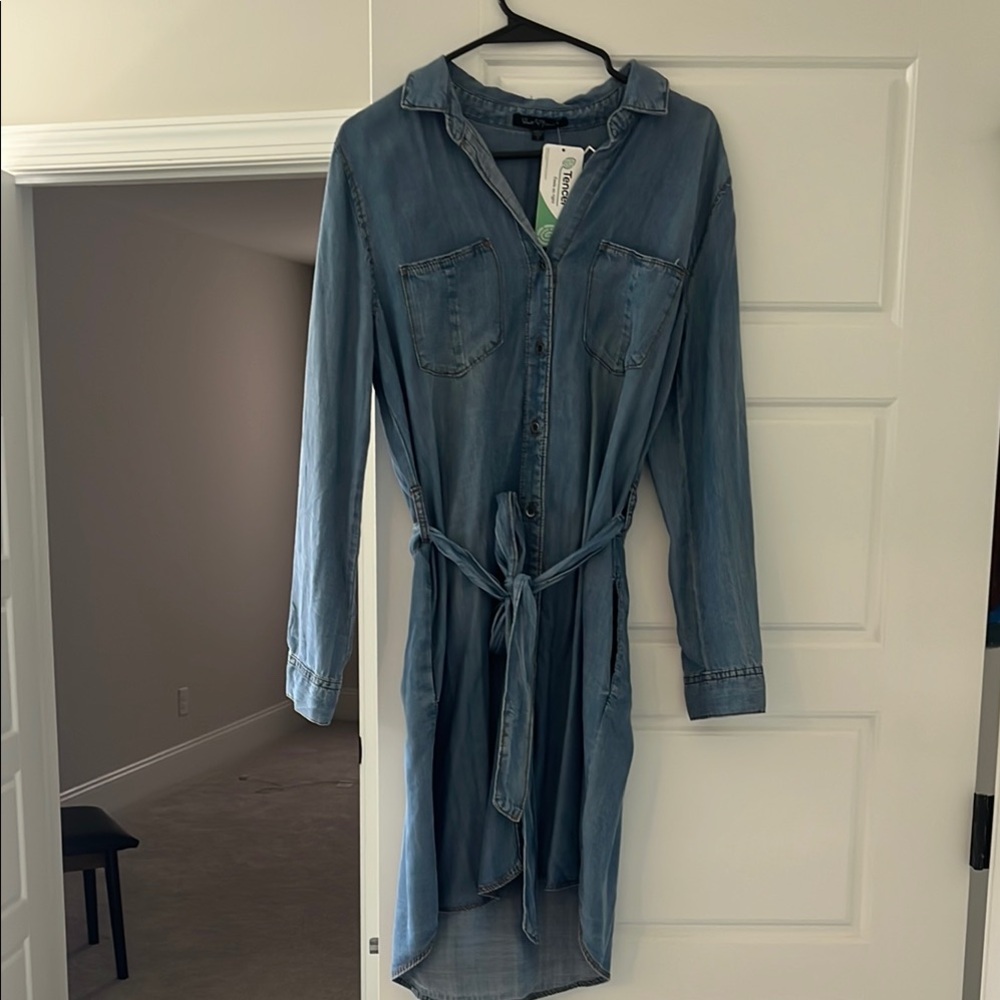 Denim Blue Shirt Dress
